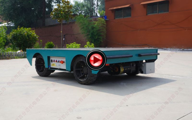 3噸橡膠輪胎遙控無軌電動平車